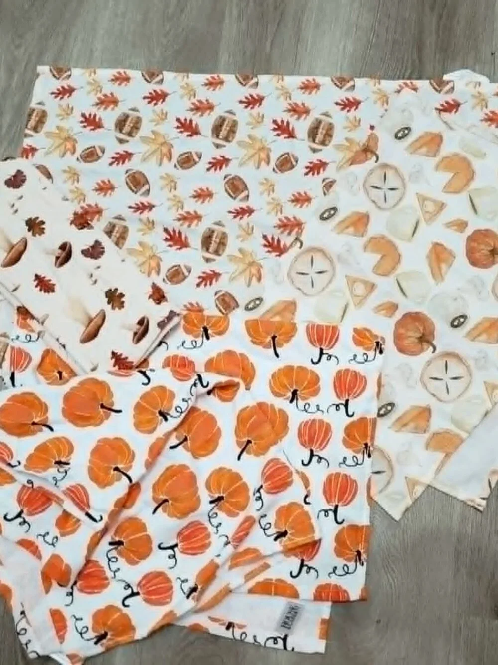 halloween fall thanksgiving kitchen towels LOT